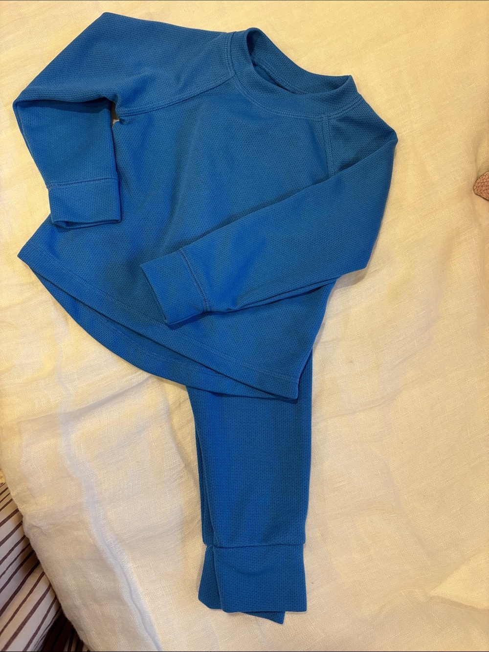 L.L. Bean Kids Royal Blue Thermal Long underwear